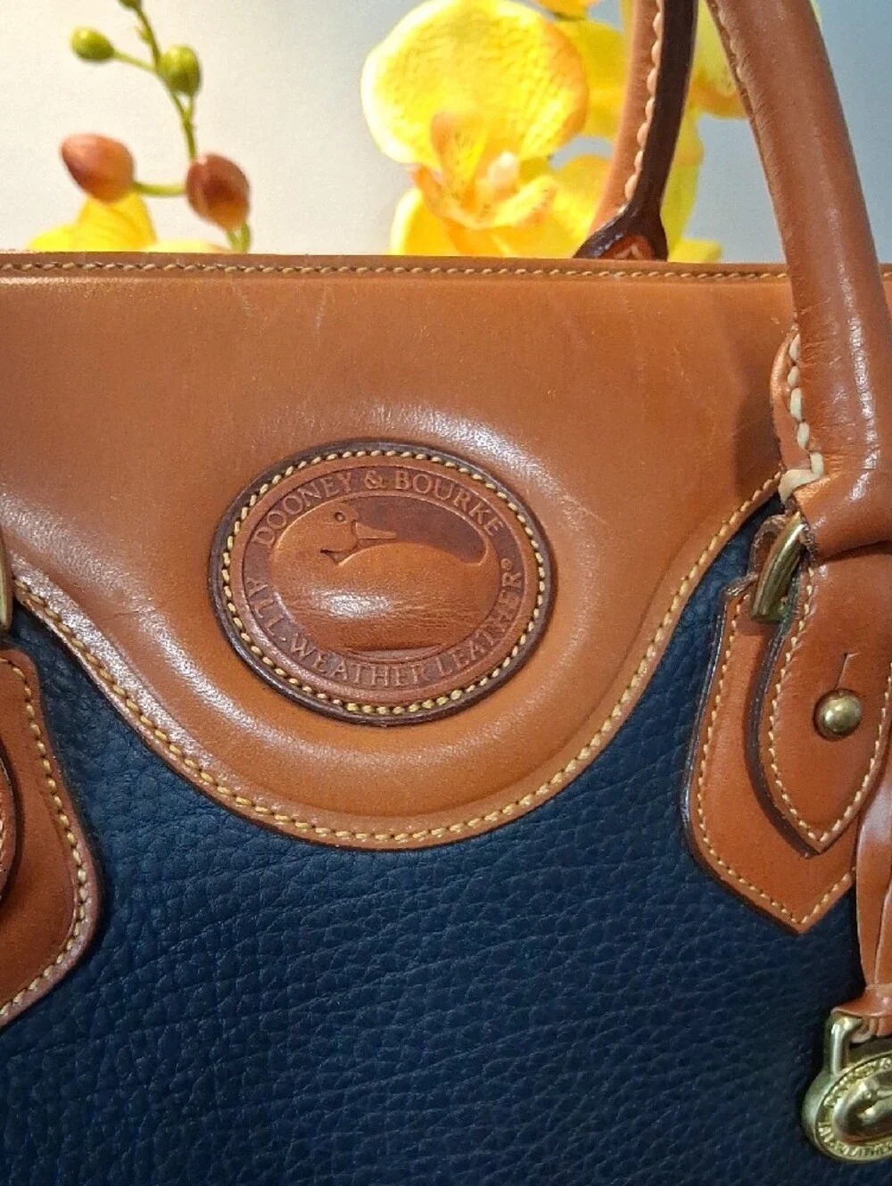 VINTAGE DOONEY & BOURKE Leather Satchel and Wallet Set